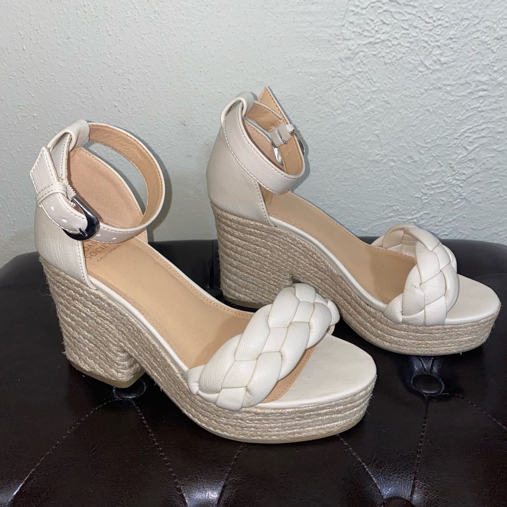 Oasis Society Roccio Braided Platform Espadrille Sandal